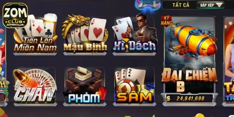 Game bài đổi thưởng trực tuyến mà nhà cái cung cấp khi cá cược